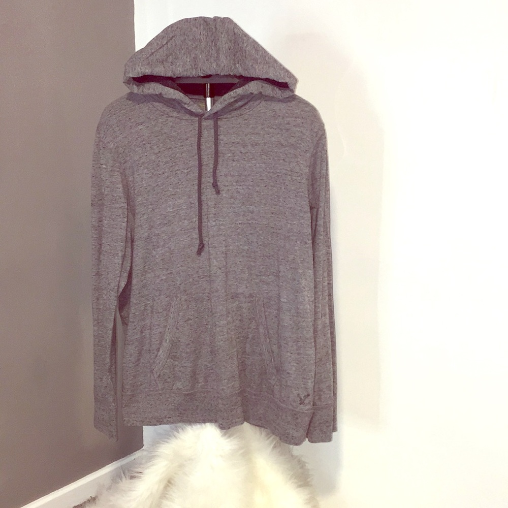 Men’s American Eagle Heather Grey Hoodie Size L